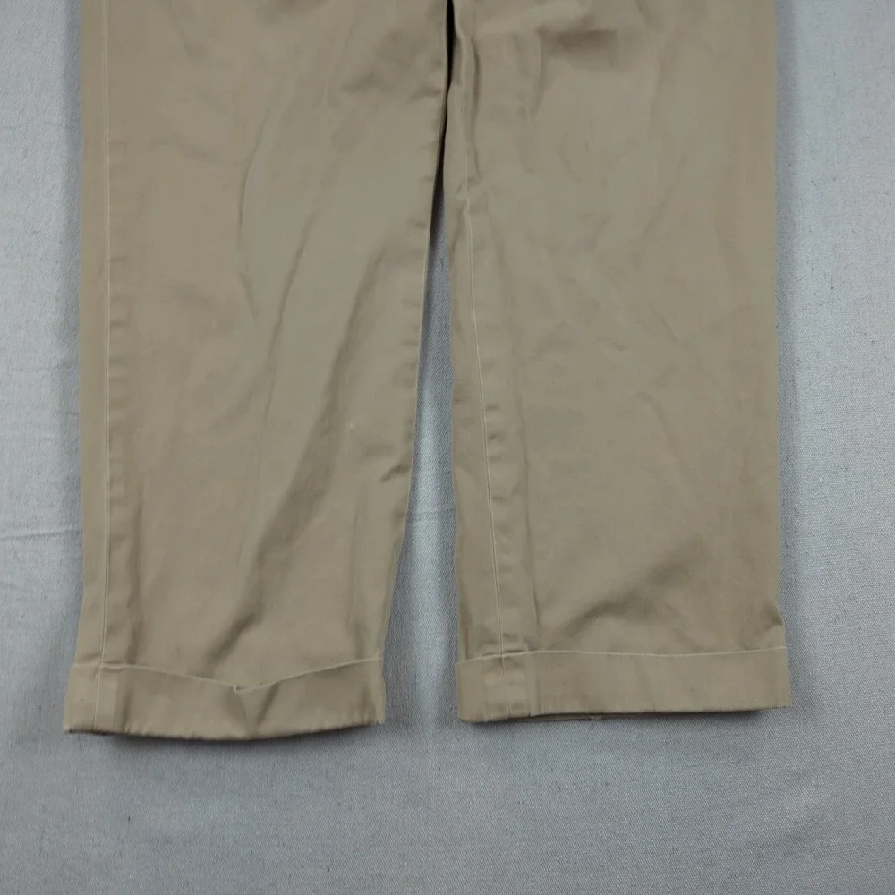 Vtg Polo Ralph Lauren Pants Men 36x30 Khaki Hammond Pleated Cuffed Preppy Office